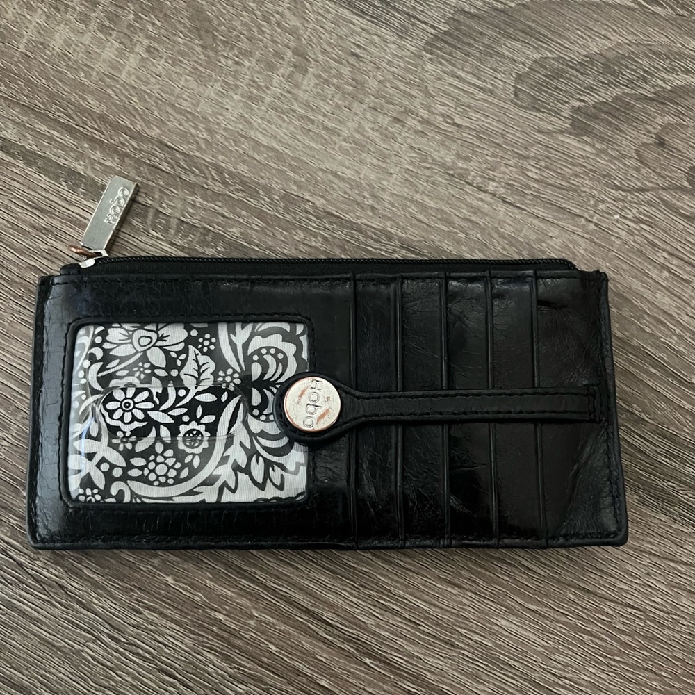 HOBO Linn Snap Credit Card Holder Black